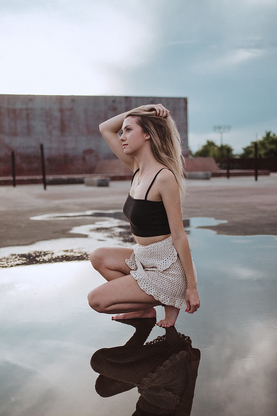 Clothing brand shoot in crescent parkt